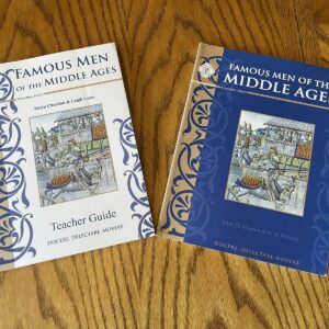 Memoria Press Famous Men of the Middle Ages Text and Teacher Like, HS New